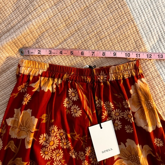 Spell Sloan Maxi Skirt in Ochre SZ XS NWT - Picture 10 of 11